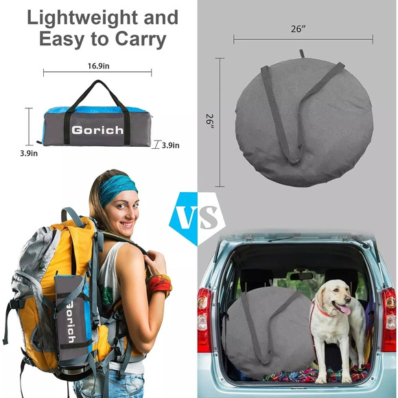 Gorich Beach Tent, Beach Shade Tent for 3/4 Person with UPF 50+ UV... - Picture 6 of 7